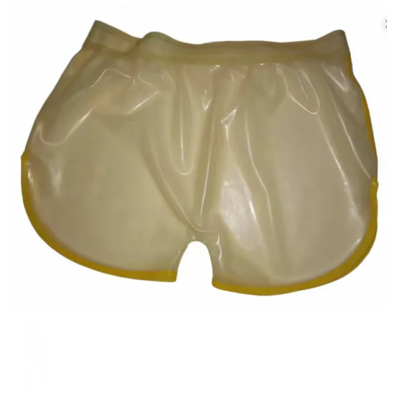 

Latex Rubber Transparent Short Trousers Shorts Pants Costume 0.4mm Men's