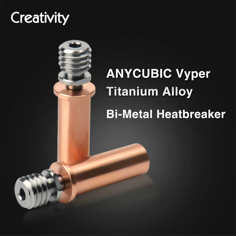 

3D Printer Parts Alloy Titanium Bi-Metal throat Heatbreaker For Mega S / Mega Pro Vyper 1.75mm Filament