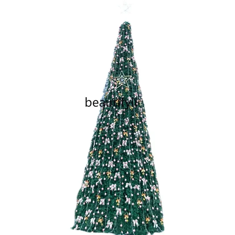 

S1001Large Christmas tree package outdoor frame shopping mall hotel plaza decoration scene glow