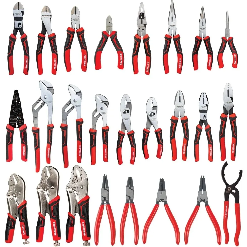 

Plier Set, 25 Pieces, Durable and Versatile Pliers, Stainless Steel Blades