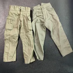 2 Styles 1:6 Scale 17cm Length Green Military Uniform Parts General Combat Pants Paratrooper Trousers F12In Body Action Figure