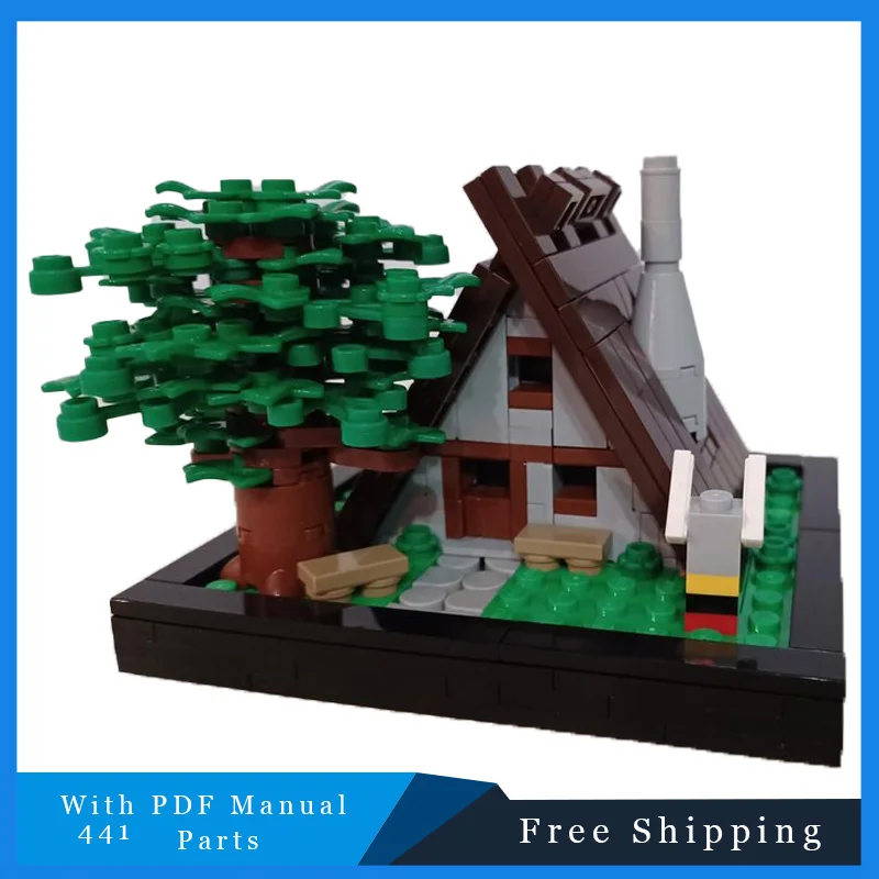 441 個 MOC コミック有名なレンガの家ビルディングブロックモデル子供教育 DIY 組立おもちゃセットクリスマス誕生日ギフト