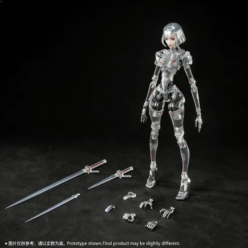 Figura de Ação Android de Ficção Científica 1/12, Agente AI Femella C1, Modelo com Articulações Móveis, Brinquedo Colecionável GK, Ornamento de Mesa, Presente de Anime