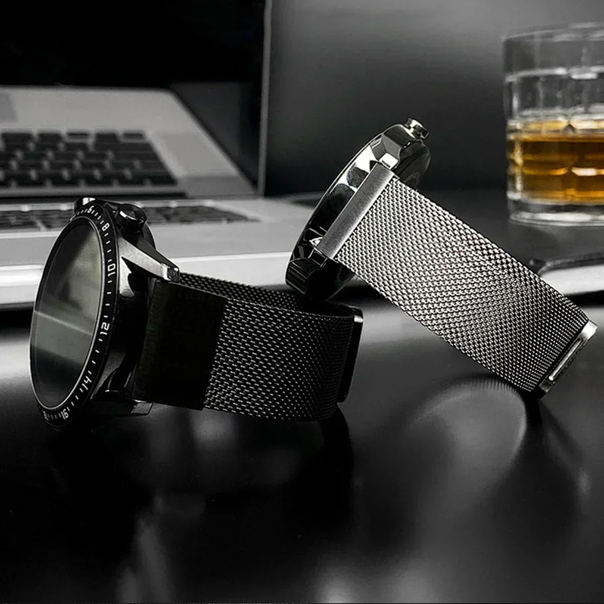 26 22 20 مللي متر شبكة حزام (استيك) ساعة ل Garmin Fenix 7x 6 Pro 5S Plus 3 HR الفولاذ المقاوم للصدأ ميلانو سوار الفرقة ل نهج S60 S62