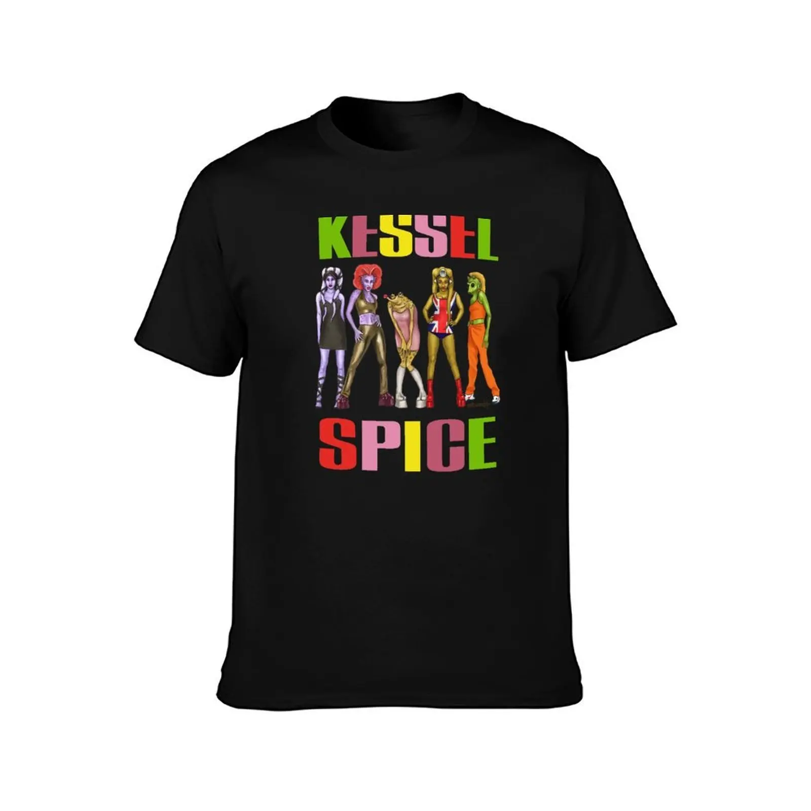 Kessel Spice T-Shirt, Summer Casual Cotton Tee, Oversized Streetwear Tops, Vintage Graphic Print, Loose Fit Short Sleeve