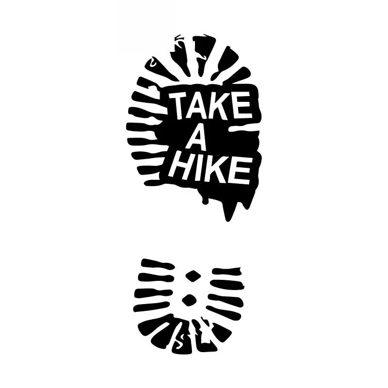 

Car Sticker Hiking High Quality PVC Car Decoration Accessories Decal Creative Waterproof Sunscreen Black/White,16cm*7cm