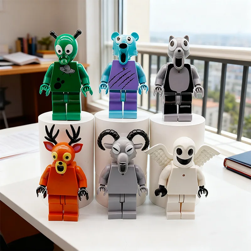 Neue 6 Stück 99 Nächte im Wald Figuren Figuren Figur Eule Ziege Wolf Hirsch 99 Nächte im Wald Figur Kunststoff Spielzeug Geschenk