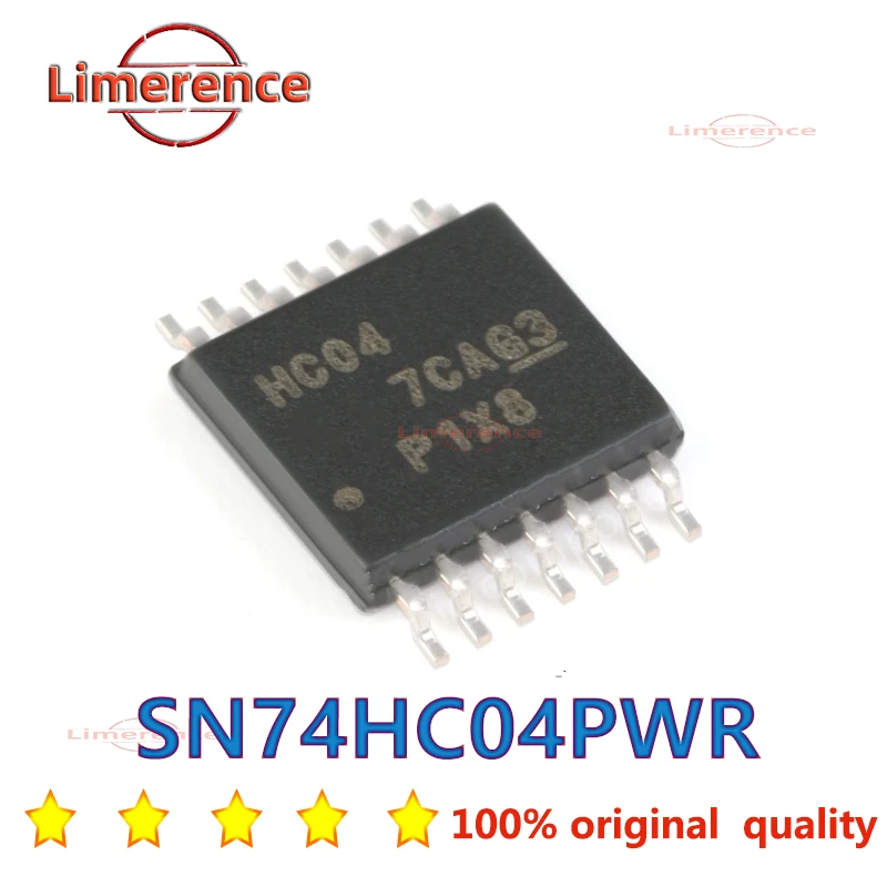 10PCS SN74HC04PWR SILK HC14 TSSOP-14 Six Inverter SMD Logic Chip Brand New Original