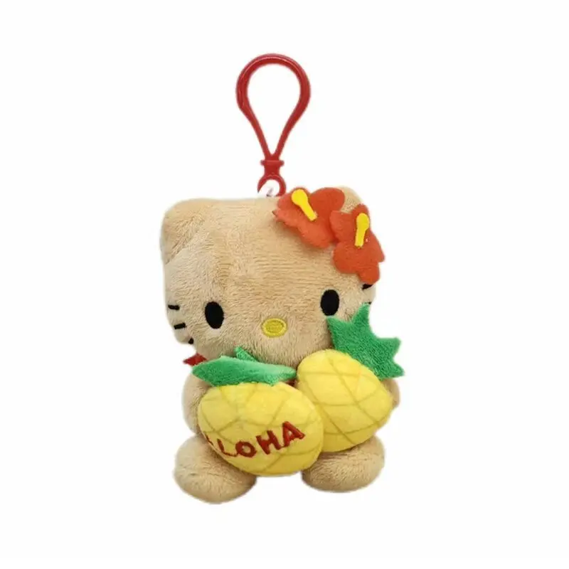 11 センチメートルハワイ旅行シリーズハローキティぬいぐるみぬいぐるみ小さなペンダントキーホルダーバックパック吊り下げクリスマス誕生日ギフト