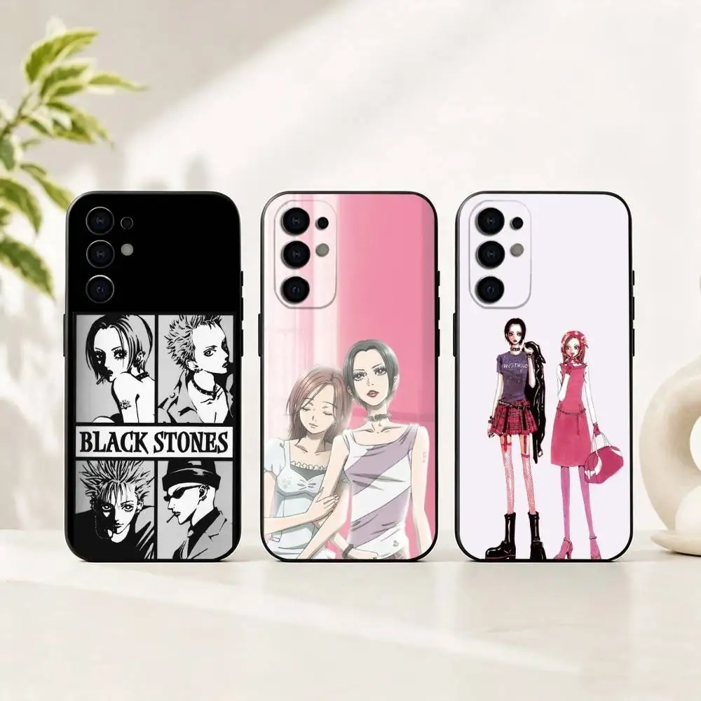 Anime NANA Oosaki Komatsu Phone Case For Samsung S25,S24,S21,S22,S23,S30,Ultra,S20,Plus,Fe,Lite,Note,10,Black Cover