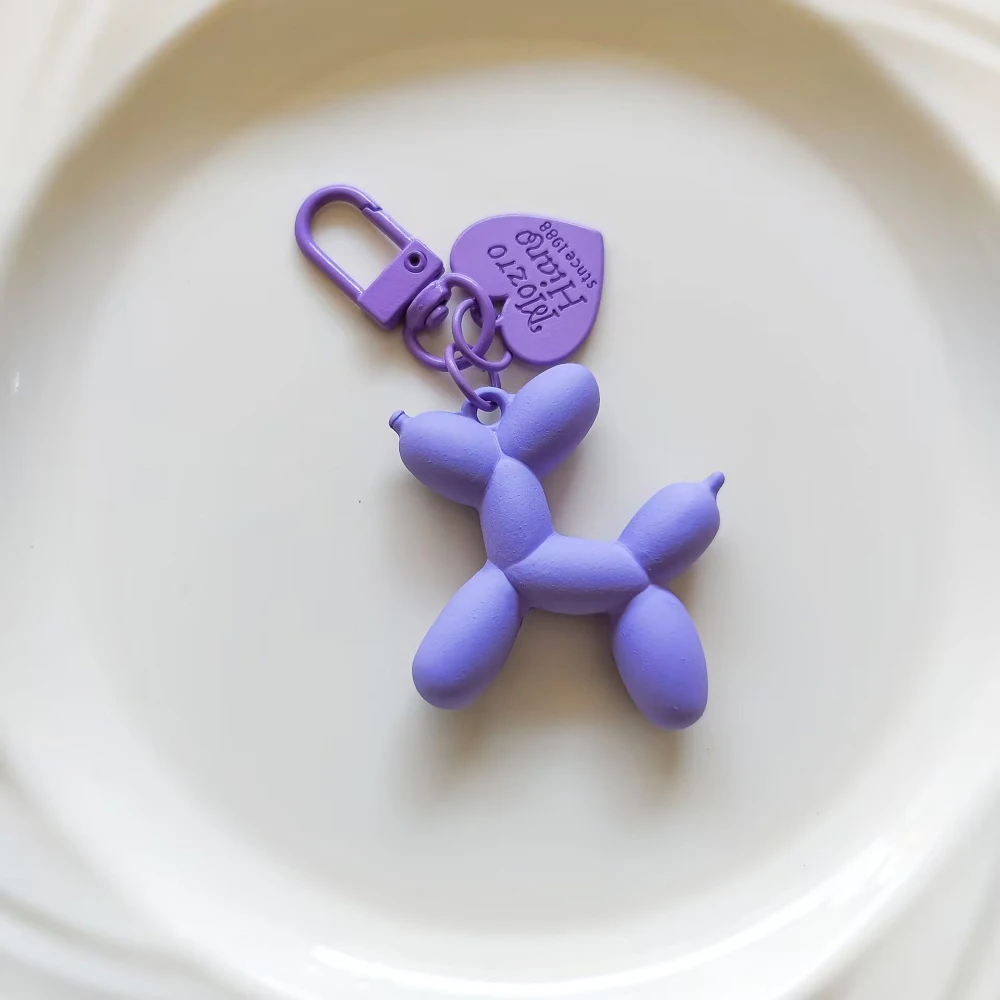 Entzückender Ballon-Hund-Schlüsselanhänger für Frauen, Y2k-Taschenanhänger, niedliche Welpen, Acryl, Tierliebhaber, Schlüsselanhänger, Freunde, Schlüsselanhänger, Geschenk – Detail 4