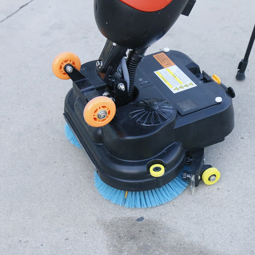 Hand-push Electric Floor Cleaning Machine Commercial Cleaning Unit with Integrated Suction and Scrubbing Function