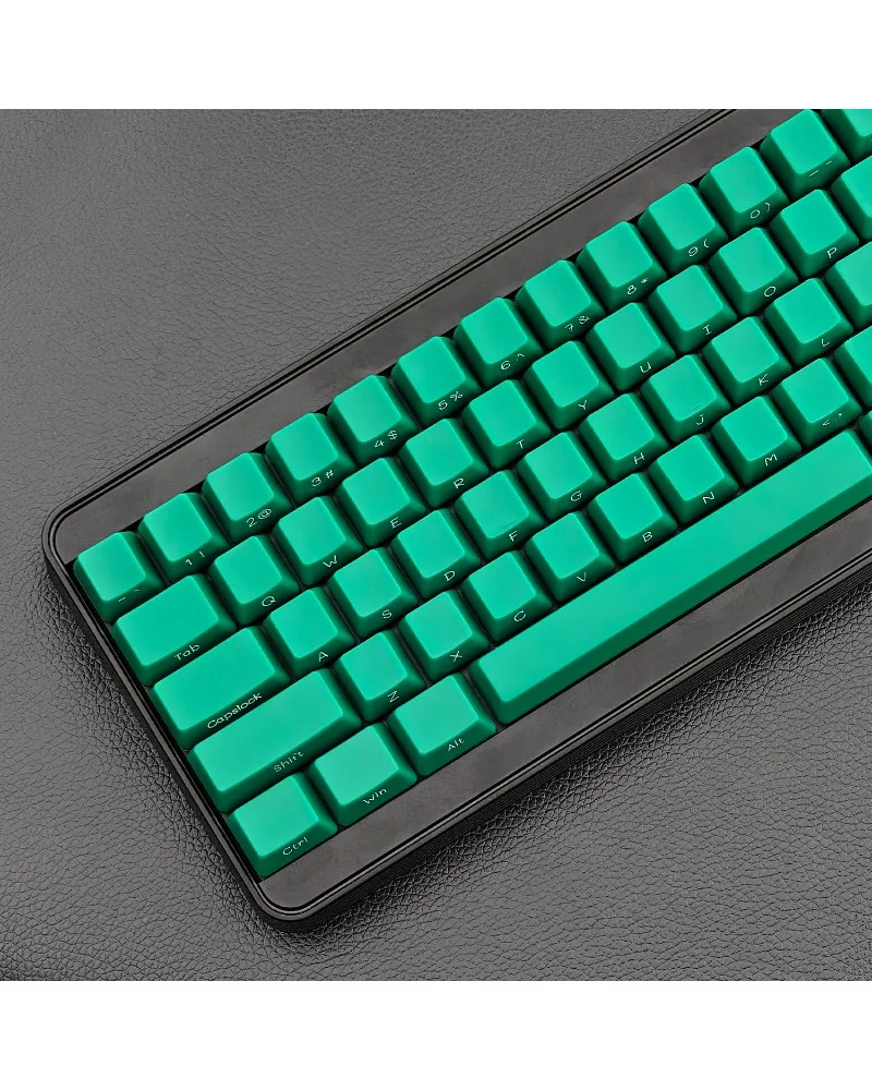 Keycap side engraved small full set of OEM height cross core custom mechanical keyboard cap 130 keys emerald