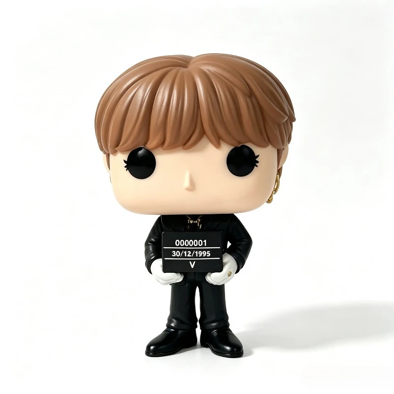 New BTS Vinyl Figure,  Min Yoon‑gi Collectible Figurine, Halloween Surprise Gift for ARMY Fans Home Desktop Ornament - view 3