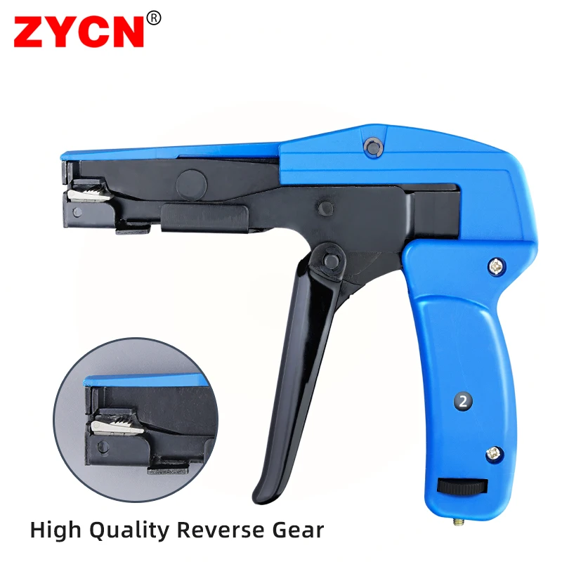 Cable Tie Gun Clamp Plastic Fastening Tool Special For Nylon Width 2.2mm To 4.8mm Guns Automatic Tension Cut Off Heavy Duty Hand