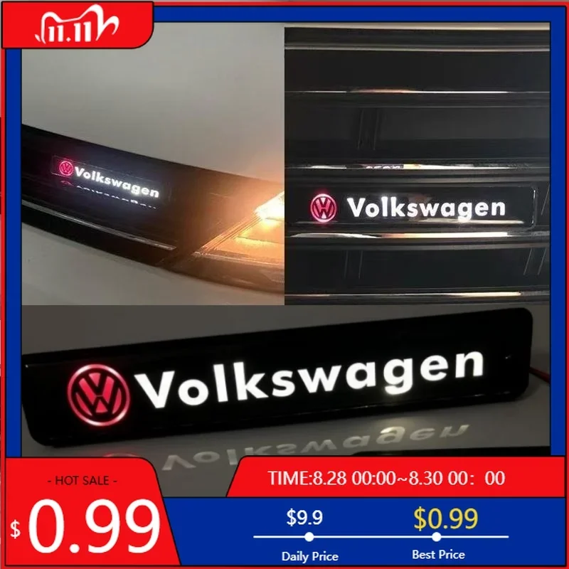 

Hub Caps Car Mid-net Lamp Badge Emblem Decoration Styling For Volkswagen VW Scirocco Jetta Beetle Golf Passat Tiguan Auto Access