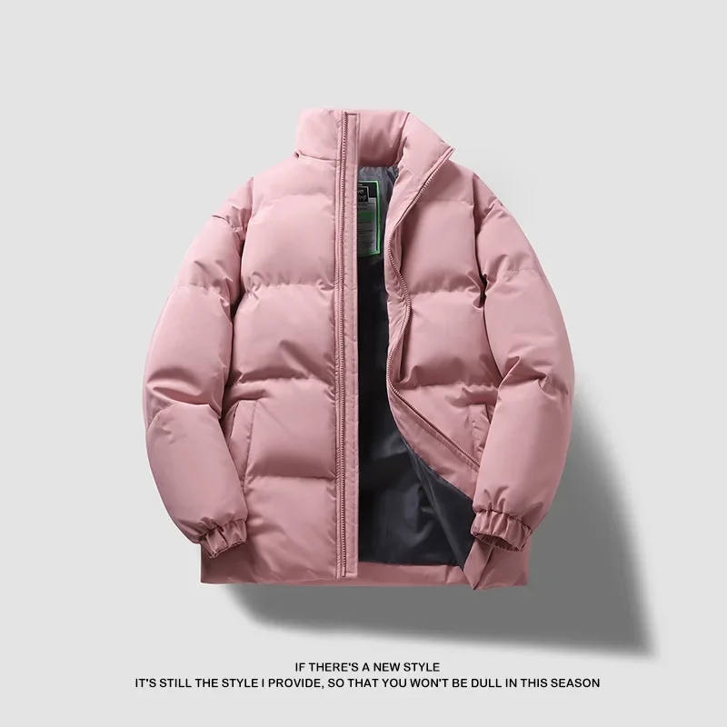 新しい冬肥厚メンズスポーツウェア長袖スタンドカラー綿ジャケット暖かい快適なカジュアル綿服