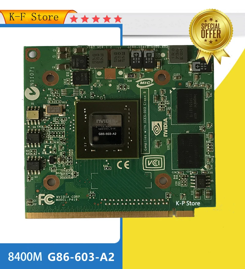 

For nVidia Fo GeForce 8400M G MXM IDDR2 128MB Graphics Video Card HD3470 for Acer Aspire 5920G 5520 5520G 4520 7520G 7520 7720 G