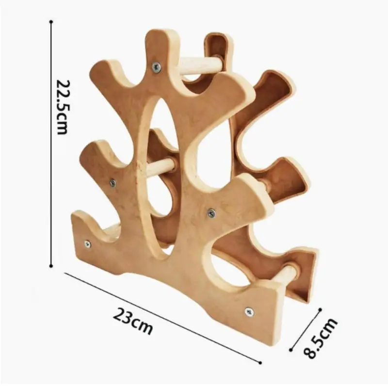 3-stufiges Hantelregal - Robuster Fitness-Hantelhalter & Gewichtsaufbewahrungsständer für das Heimtraining