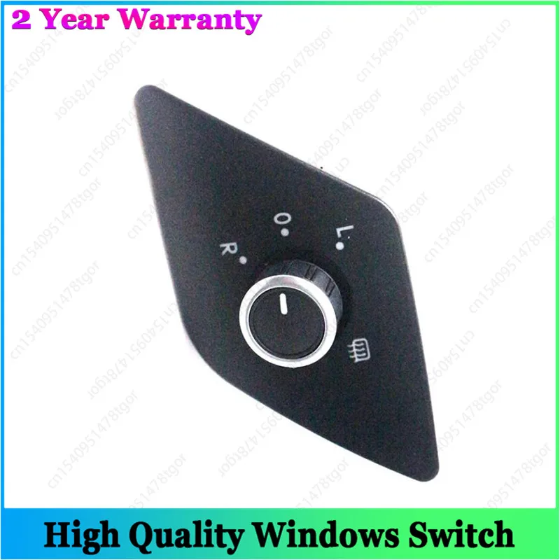 

Electric Mirror Adjust Switch Rear View Mirror Control Knob Button For Volkswagen Jetta Vento Sagitar 16D959565B (10 PINS)