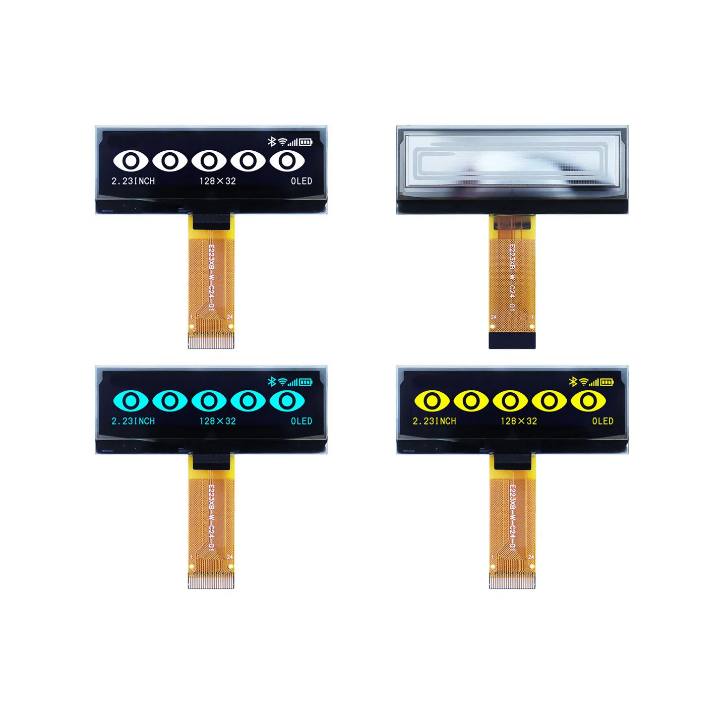 2.23 inch OLED Display 128x32 Resolution CH1116 Driver 8-Bit Parallel Port SPI/IIC Interface 24Pin Plug-in