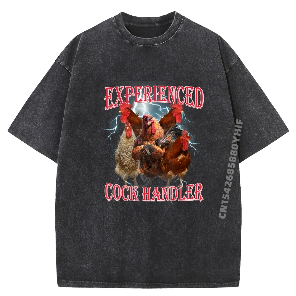 

Funny Sayings For Adult Experienced Cock Handler Meme Dank Oversized T Shirt Comfortable Funny Washed Shirt For Men