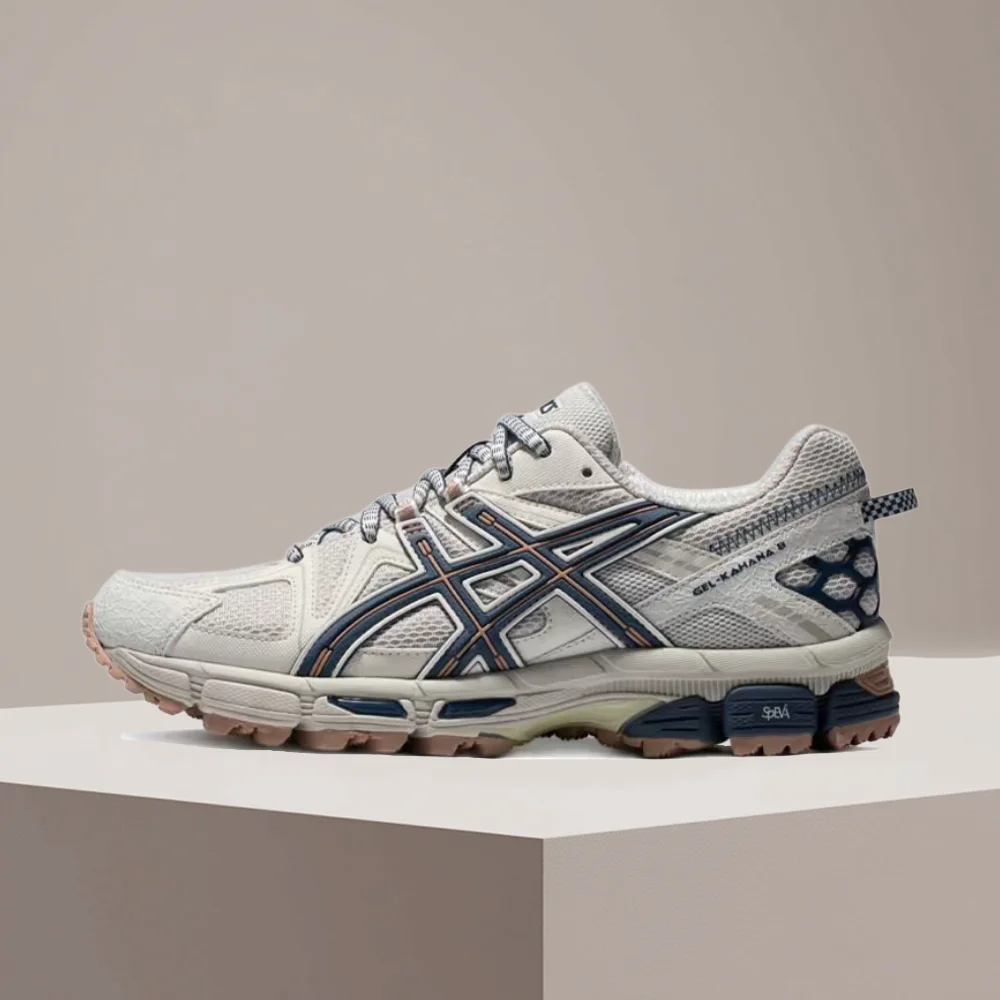 ASICS Gel-Kahana 8 Low-Top Running Shoes Light Gray Comfortable Stylish Cushioned Non-Slip Breathable for Women Fit 1012A978-022