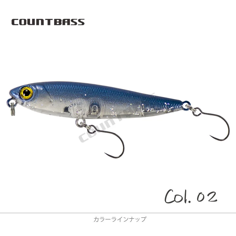 COUNTBASS Wobbler Topwater 55mm 2-3/16" 3g 1/8 oz. Schwimmender Köder, Bleistiftstopfen, Angler-Angelköder, La Peche Au Leurre Hardbaits – Detail 13