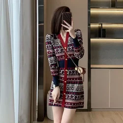 A Line Woman Knitted Dress Short Crochet Dresses for Women Korean Style Extreme Mini Hot On Promotion Elegant and Beautiful G X