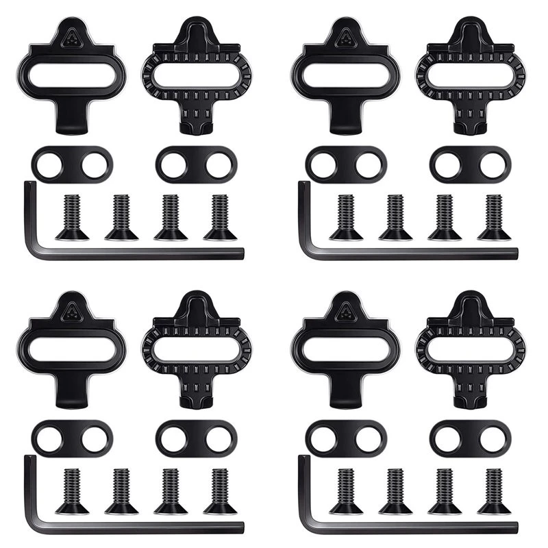 8X MTB Cleats For Shimano SH51 SPD Multi-Release Pedal Clips For Mountain Bike Shoes Cycling Bicycle Accessories Set