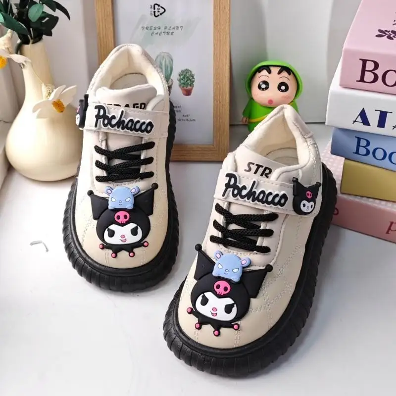

Cute Sanrios Kuromi Children's Shoes Sneakers 2025 New Model Good-Looking Casual Shoes Breathable Soft-Soled Shoes Cute Gift