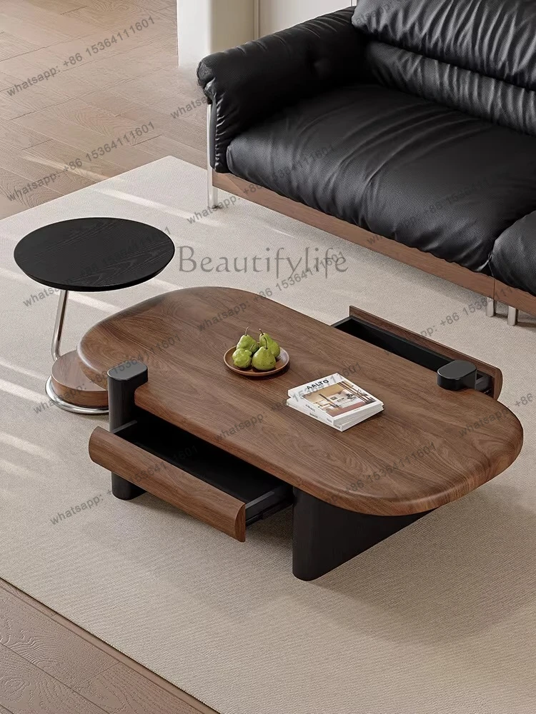Medieval style, light luxury high-end living room, high-end side table of household small apartment