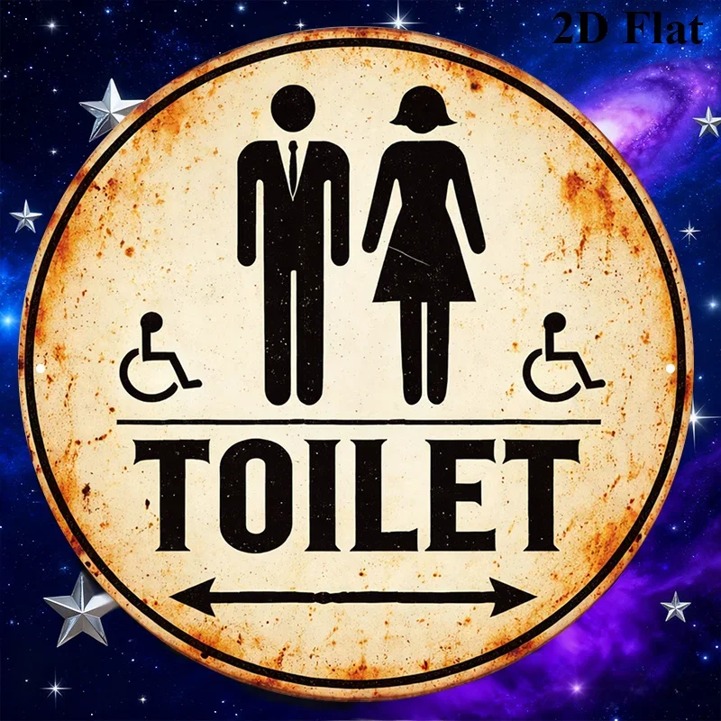 One item, a 8*8-inch round wooden signboard with a retro decorative plaque indicating 