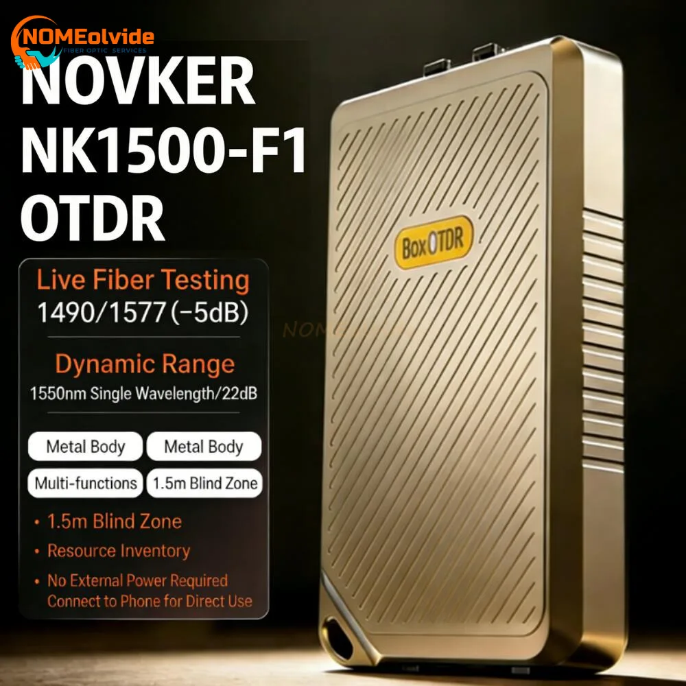 Novker NK1500 OTDR box optical time domain reflectometer miniature module with optical fiber breakpoint tester