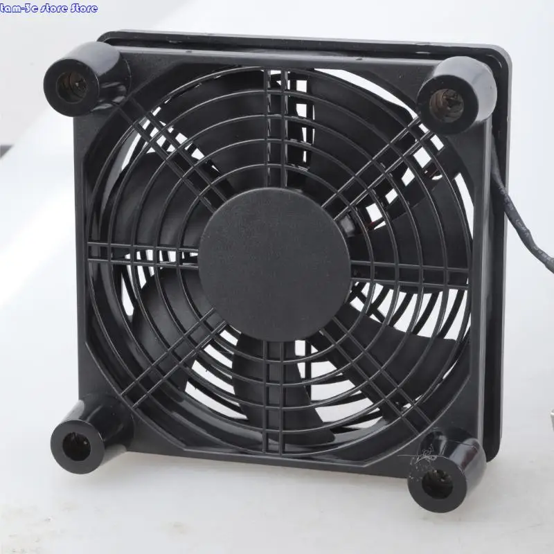 D0UA 1SET 120mm 12025 USB Kipas pendingin oli ganda untuk perangkat router dan desktop dengan jaring pelindung