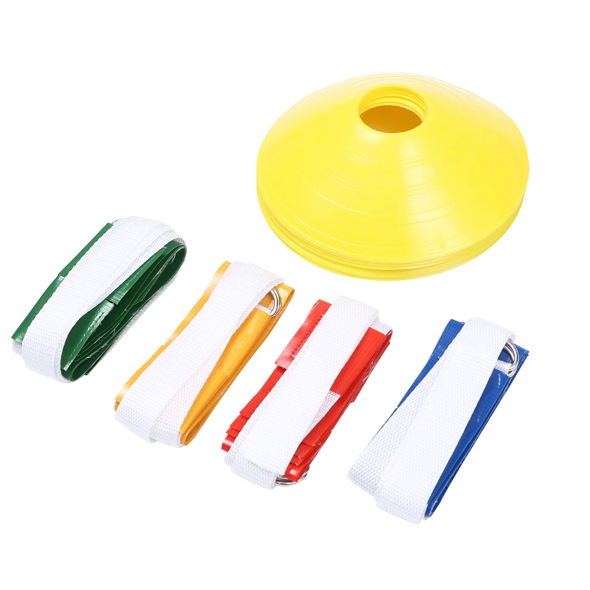 

10 PCS Football Flag Logo Plate Flags Defense Training Soccer Disc Cone Belt Child