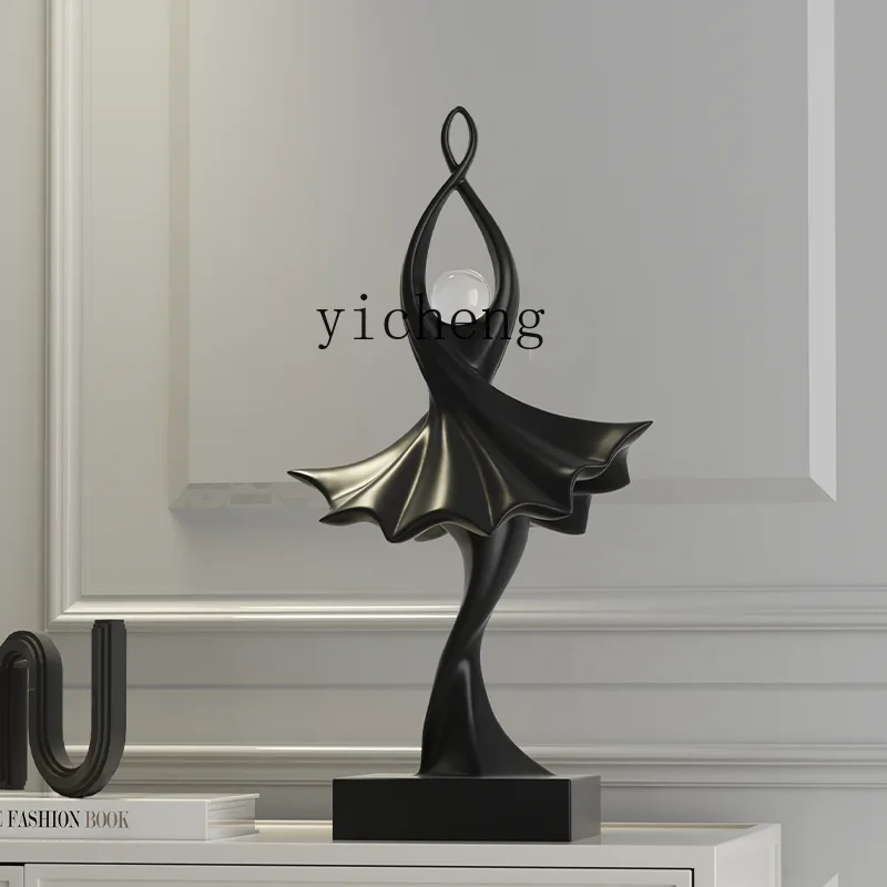 b11-7.1  Abstract Figure Sculpture Modern Living Room TV Cabinet Entrance Humanoid Art Decorative Ornament