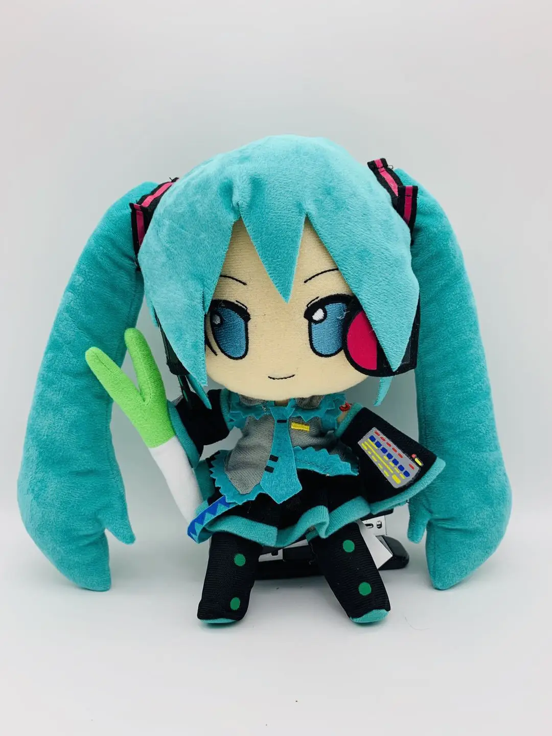 30cm Hatsune Miku Doll Anime Action Figure Doll Cute Q Version Toy Cartoon Pillow Standing Posture Get Onions Kids Charm Gift