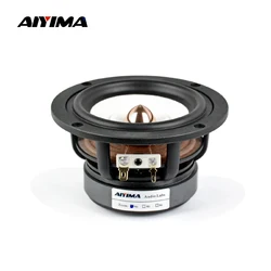 AIYIMA 1Pcs 4 Inch Full Range Speaker 4 8 Ohm 30W HIFI Treble Mediant Bass Loudspeaker Desktop Bookshelf Audio Sound Speaker DIY