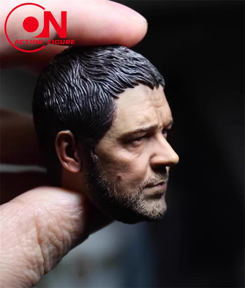 Escala 1/6 Russell Ira Crowe Cabeça Esculpida Cabeça de Gladiador Modelo Fit 12 polegadas Soldado Figura de Ação Bonecas Corporais