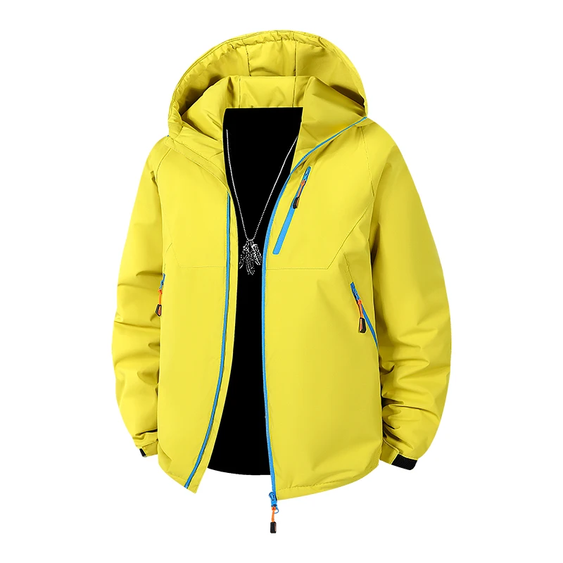 

Men's Multi-pocket Functional Down Cotton-padded Jacket Men's Loose and Thick Coat Autumn and Winter Workwear Windproof Jackets
