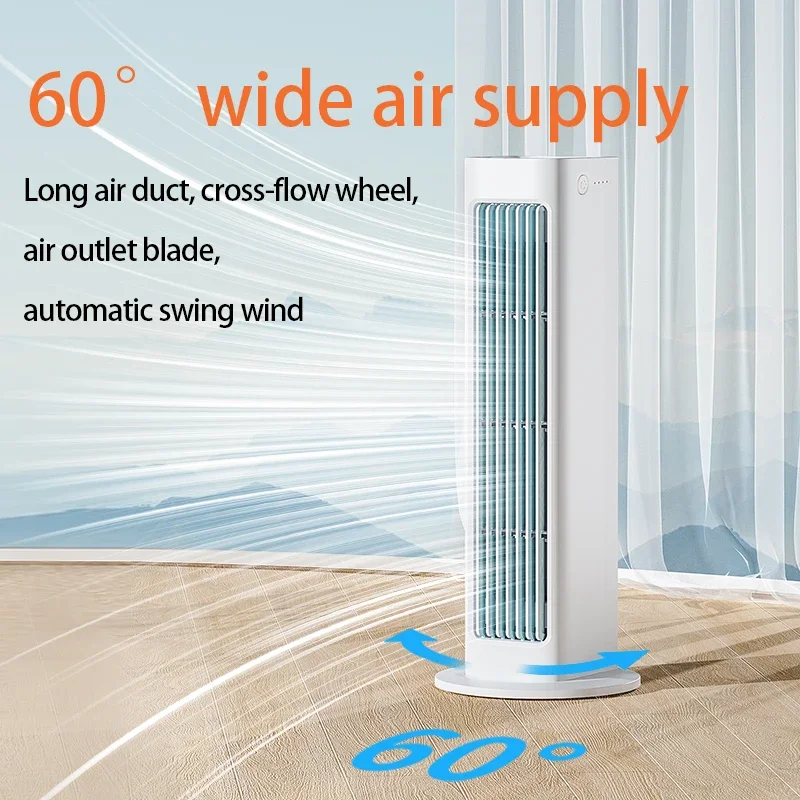 2024 remote control Wall-mounted Leafless Fan Portable USB Charging Office Air Conditioning Fan Desktop Large Wind Cooling Tower