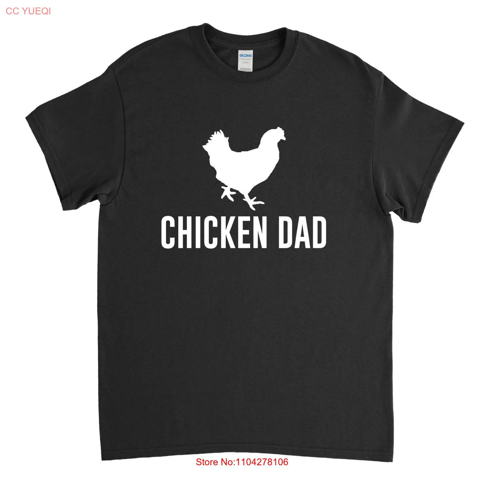 

Футболка Chicken Dad Farmer с забавными курчатами и длинными или короткими рукавами