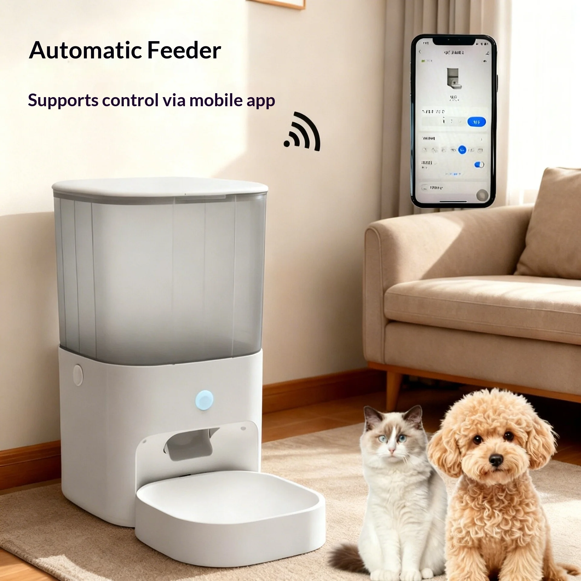 Comedero automático programable WiFi para perros y gatos inteligentes - imagen 5