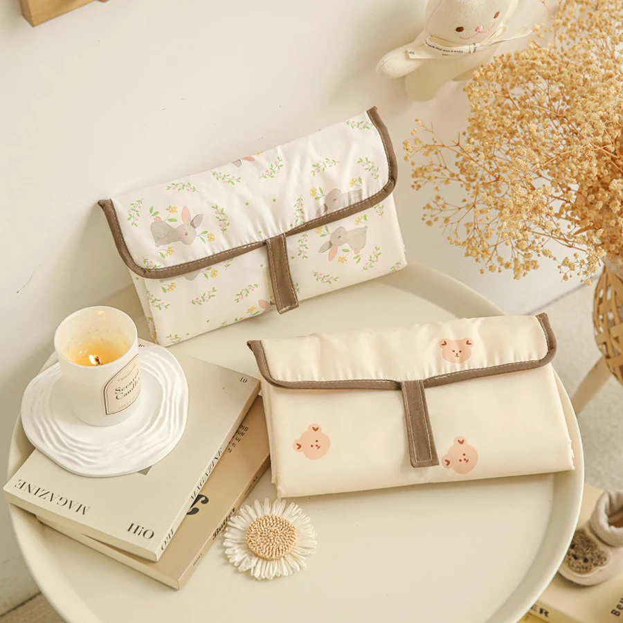 

Portable Foldable Baby Diaper Changing Pad, Waterproof Detachable Infant Urine Mat Travel Changing Station for Newborn