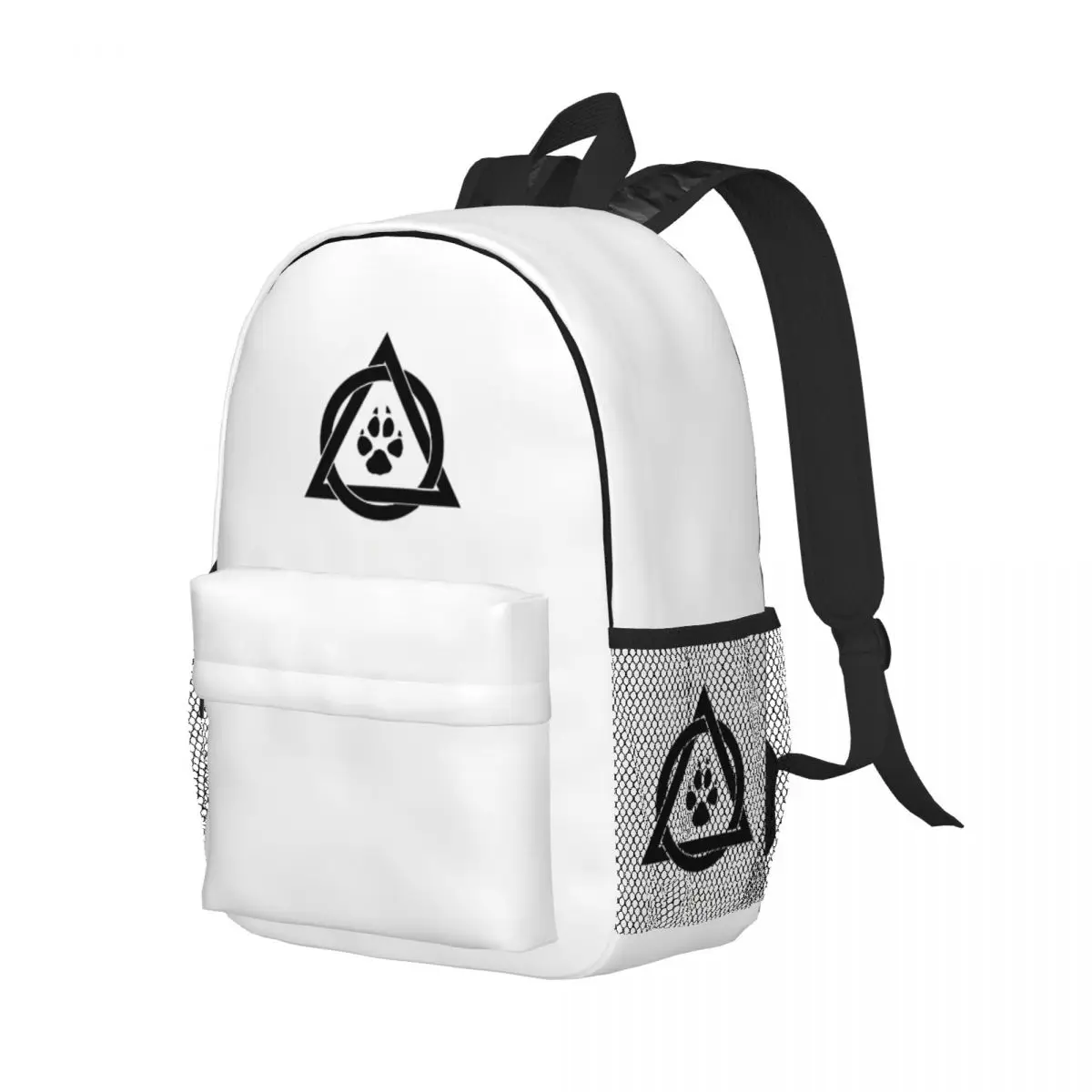 Wolf Therian Gedrukt Lichtgewicht Casual Schooltas Voor School, Outdoor, Winkelen, Kantoor 15Inch