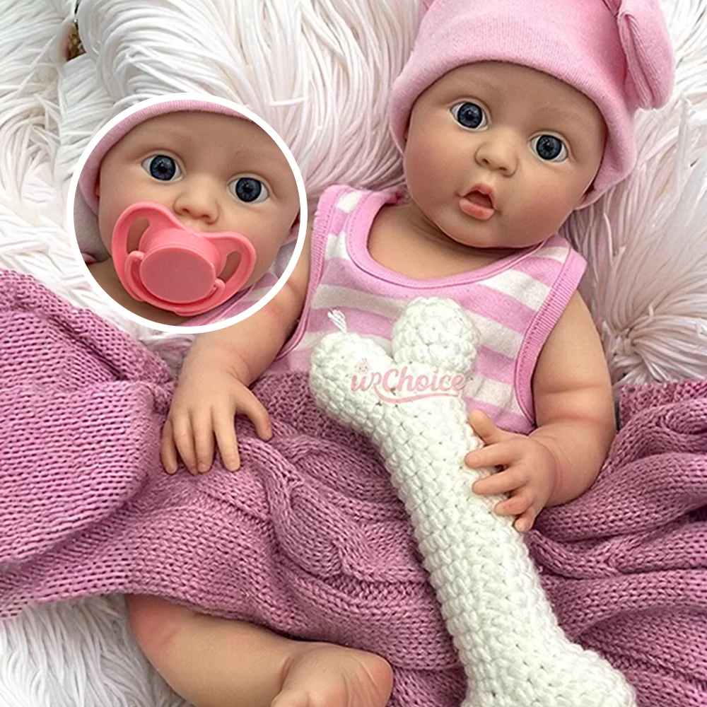 

18 "силиконовые куклы реборн для девочек, реалистичные открытые роты для новорожденных, ручная роспись, кукла возрождения, художник, коллекционные куклы для энтузиастов