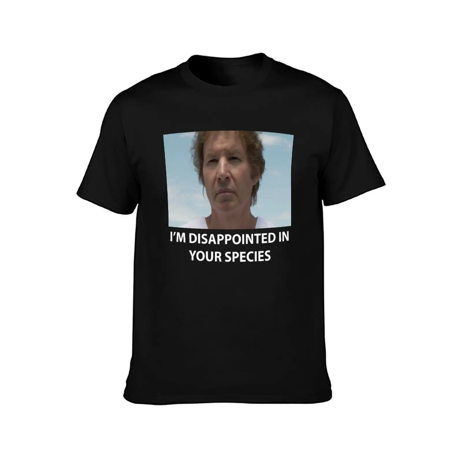 Disappointed T-Shirt Simple Solid Color Crew Neck Tee T-Shirt