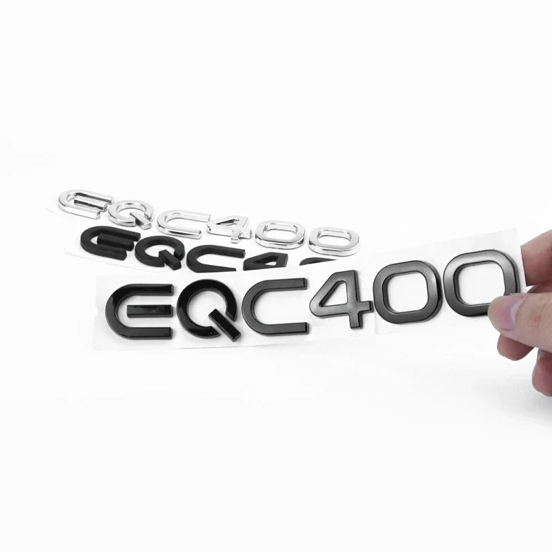 3D ABS EQC400 Letters Logo 4matic Emblem Car Trunk Badge Fit for BENZ EQA EQB EQE EQC 400 4 Matic Sticker Auto Accessories