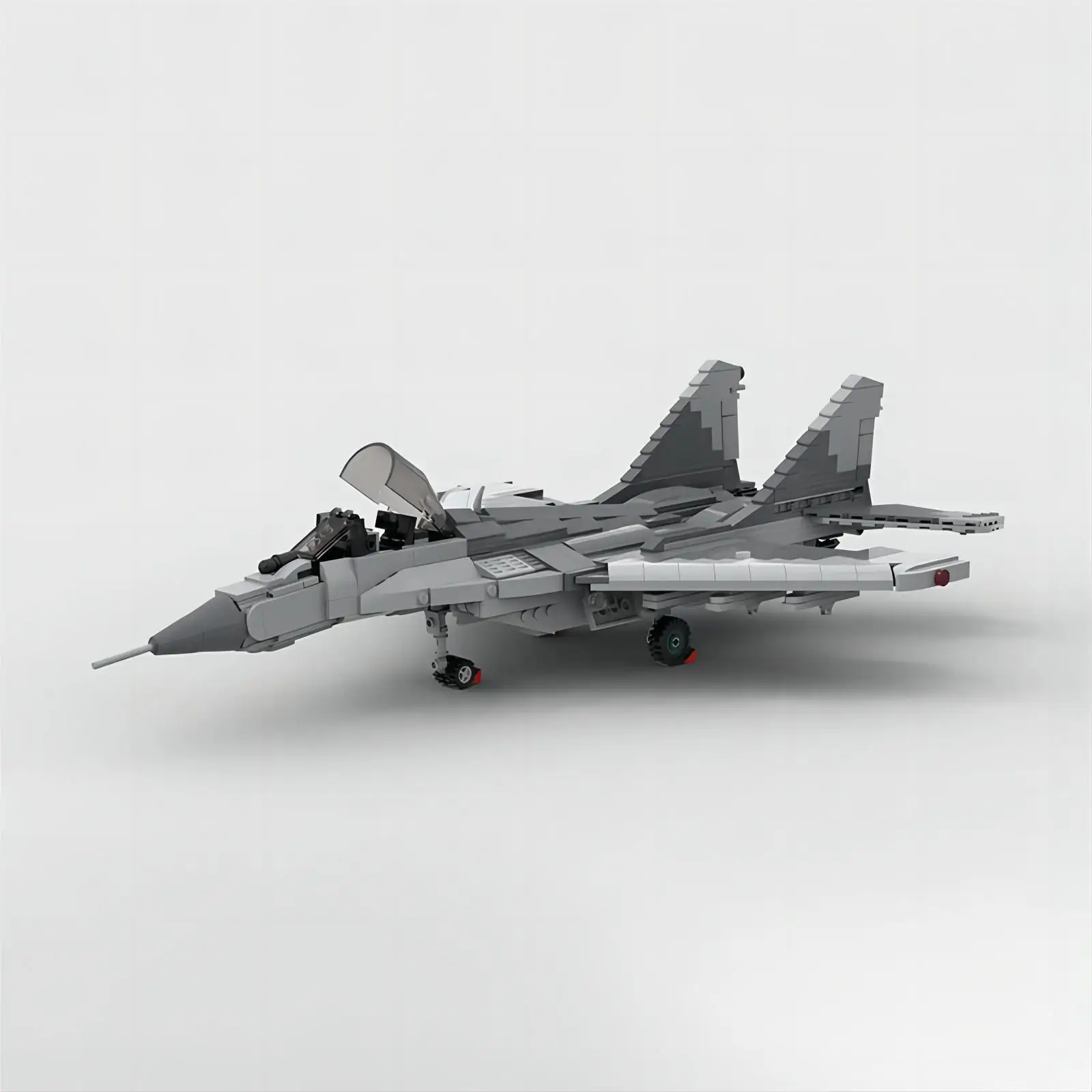 995PCS MOC Military Weapons MiG-29A Missile Jet Fighter Model Building Blocks Technology Bricks DIY Assembly Toys Birthday Gifts